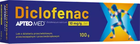 Diclofenac APTEO MED, 10 mg/g, żel, 100 g