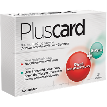 Pluscard, 100 mg + 40 mg, 60 tabletek