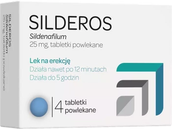 SILDEROS, 25 mg, 4 tabletki powlekane