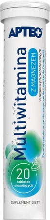 Multiwitamina z magnezem. 20 tabletek musujących