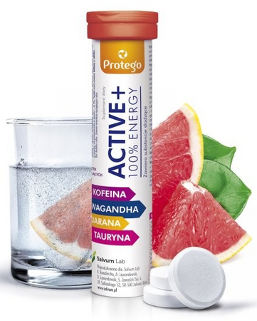 Protego Active+ 100% Energy 20 tabletek musujących