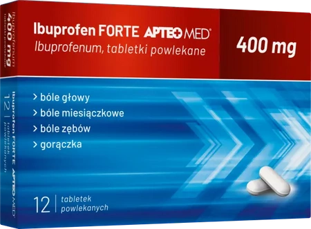 Ibuprofen FORTE APTEO MED, 400 mg, 12 tabletek powlekanych