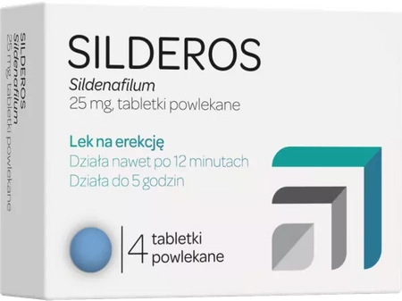 SILDEROS, 25 mg, 4 tabletki powlekane