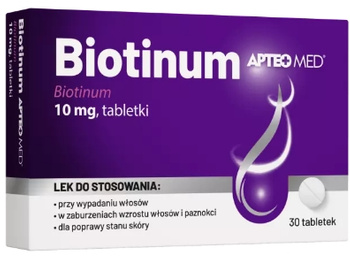 Biotinum APTEO MED, 10 mg, tabletki 