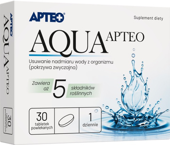 AquaAPTEO 30 tabletek Usuwa nadmiar wody z organizmu