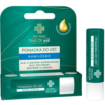 Pomadka do ust nawilżenie olej z nasion ogórecznika olej rycynowy szałwia