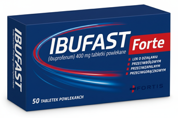 Ibufast Forte tabl.powl. 400 mg 50 tabletek