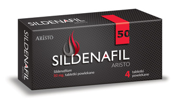 Sildenafil Aristo, 50 mg, tabletki powlekane, 4 tabletki