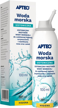 Woda morska izotoniczna 100ml Apteo od 6 miesiąca życia
