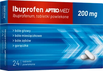 Ibuprofen APTEO MED, 200 mg, 24 tabletki powlekane