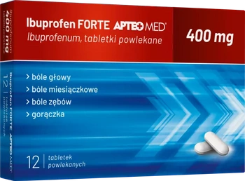 Ibuprofen FORTE APTEO MED, 400 mg, 12 tabletek powlekanych