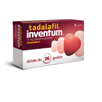 Tadalafil Inventum 10 mg 2 tabletki powlekane