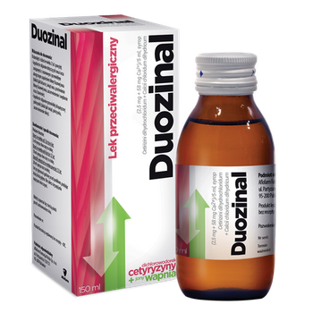 Duozinal, (2,5 mg + 58 mg Ca2+)/5 ml, syrop 150 ml