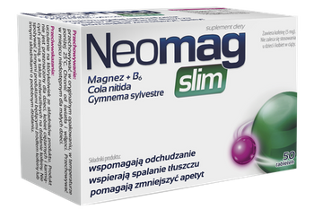 NeoMag slim Magnez + B6 Cola nitida Glymnema sylvestre 50 tabletek