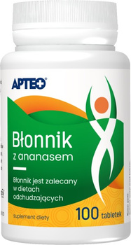 Błonnik z ananasem Apteo 100 tabletek