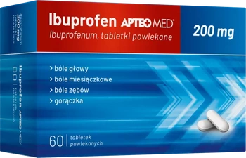Ibuprofen APTEO MED, 200 mg, 60 tabletki powlekane