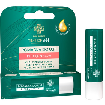 Pomadka do ust Pielęgnacja olej z pestek malin olej z nasion maku wosk