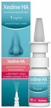 Xedine HA 1 mg/ml, aerozol do nosa roztwór 10 ml