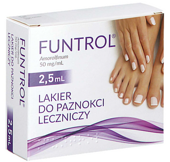 Funtrol, 50 mg/mL, 2,5 ml, lakier do paznokci leczniczy