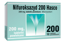 Nifuroksazyd Hasco 200 mg 12 tabletek powlekanych