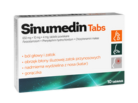 Sinumedin Tabs 650 mg + 10 mg + 4 mg tabletki powlekane