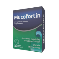 Mucofortin 600 mg tabletki musujące 10 tabletek