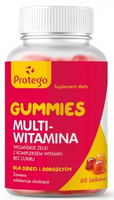 Protego Gummies Multiwitamina wegańska dla dzieci i dorosłych 60 żelków