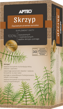Skrzyp Apteo 30 saszetek 100% wysuszone pędy skrzypu polnego