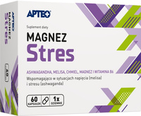 MAGNEZ Stres 60 kapsułek Ashwagandha melisa chmiel magnez witamina B6