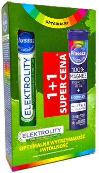 Plusssz zestaw Elektrolity Ashwagandha Complex + Magnez Forte B Complex