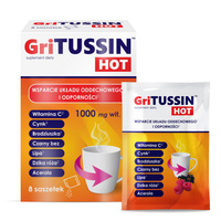 GriTussin Hot, 1000 mg, 8 saszetek