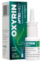 Oxyrin Apteo Med 0,5 mg/ml aerozol do nosa, 15 ml roztwór