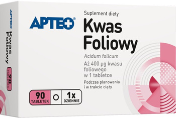 Kwas Foliowy 400 µg APTEO 90 tabletek