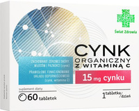 CYNK ORGANICZNY Z WITAMINĄ C 60 TABLETEK