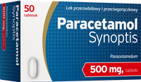 Paracetamol Synoptis, 500 mg, 50 tabletek