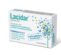 Lacidar 20 tabletki mała tabletka do połknięcia