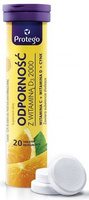 Protego Odporność z witaminą D3 2000 20 tabletek musujących