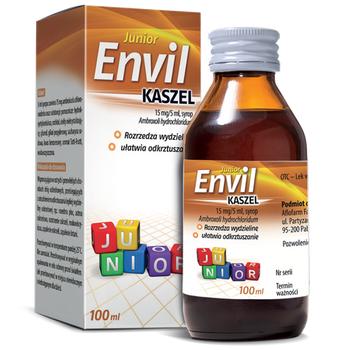 Envil kaszel junior, 15 mg/5 ml, syrop 100 ml