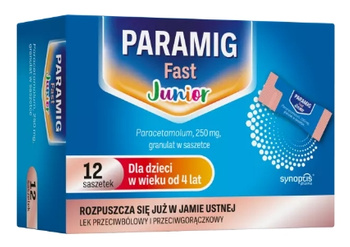 PARAMIG Fast Junior 250 mg, granulat, 12 saszetek