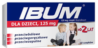 IBUM dla dzieci 125 mg, 10 czopków