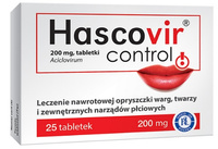 Hascovir control 200 mg 25 tabletek