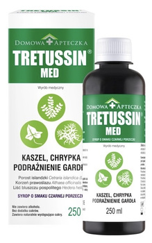 TRETUSSIN MED 250 ml Kaszel Chrypka Podrażnienie gardła