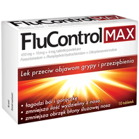 FluControl MAX 650 mg + 10 mg + 4 mg 10 tabletek powlekanych
