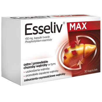 Esseliv max 450 mg 30 kapsułek twardych