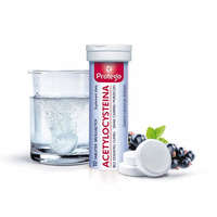 ACETYLOCYSTEINA 10 tabletek musujacych o smaku czarnej porzeczki